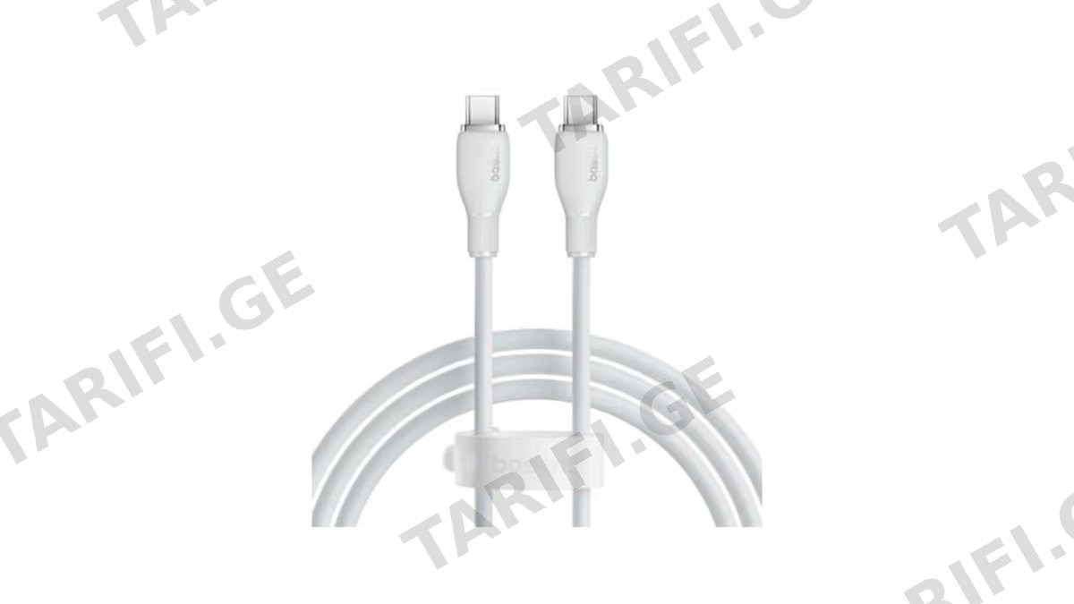 Baseus Pudding Series Fast Charging Cable Type-C to Type-C 100W 1.2m P10355702221-B1