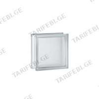 (19x19x8სმ) მინა ბლოკი Clear Arctic
