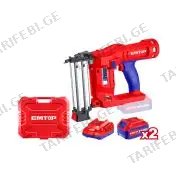 სტეპლერი Li-Ion 20ვ Emtop-ELBNLI2001