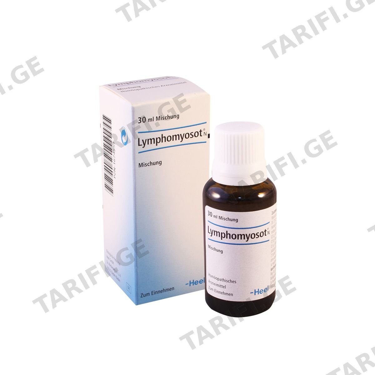 ლიმფომიოზოტი N - Lymphomyosot N წვეთები 30მლ ფლაკონი