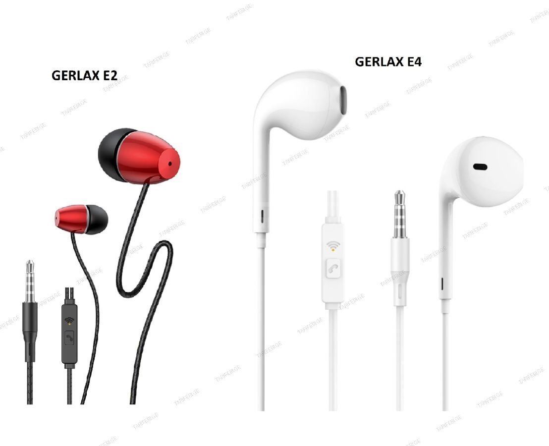 Headphone with microphone GERLAX E2 , GERLAX E4