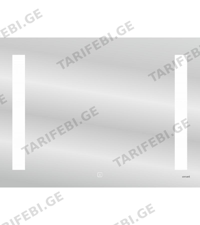 სარკე LED განათებით 80X60 სმ 020 base მწარ. CERSANIT