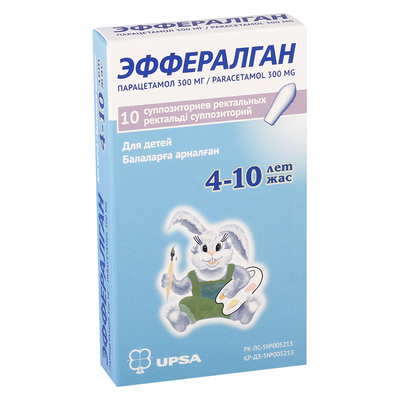 ეფერალგანი 300მგ #10რექ/სუპოზ