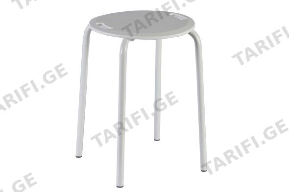 სკამი აბაზანის P.NOVA STEEL BATH STOOL WHITE