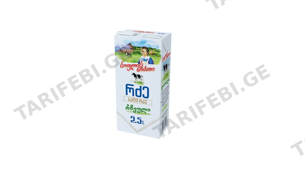 სოფლის ნობათი რძე ულტრა. 2,5% 950გრ
