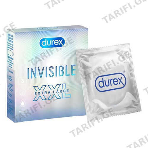 დურექსი - პრეზერვატივი "invisible XXL" #3