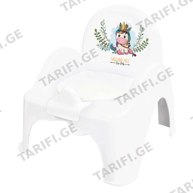 ბავშვის პლასტმასის ქოთანი TEGA BABY UNICORN (თეთრი)