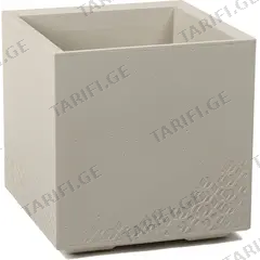 ქოთანი ყვავილის Lamela KARO 300x300x300 Recycled Concrete Plant Stand - Beige