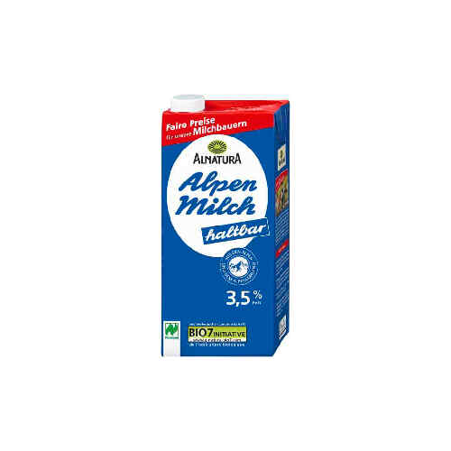 Organic milk 3.8% /Alnatura/1 l