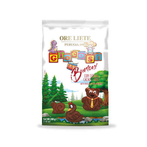 Biscuits BURLONI with Syrian, honey and chocolate / ORE LIETE / 200 gr