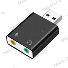 Kingda 7.1CH SOUND CARD USB to 3.5mm ხმის გადამყვანი ბარათი