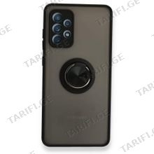 Samsung Galaxy A73 Montreal Ring სილიკონის ქეისი ბეჭდით, Black