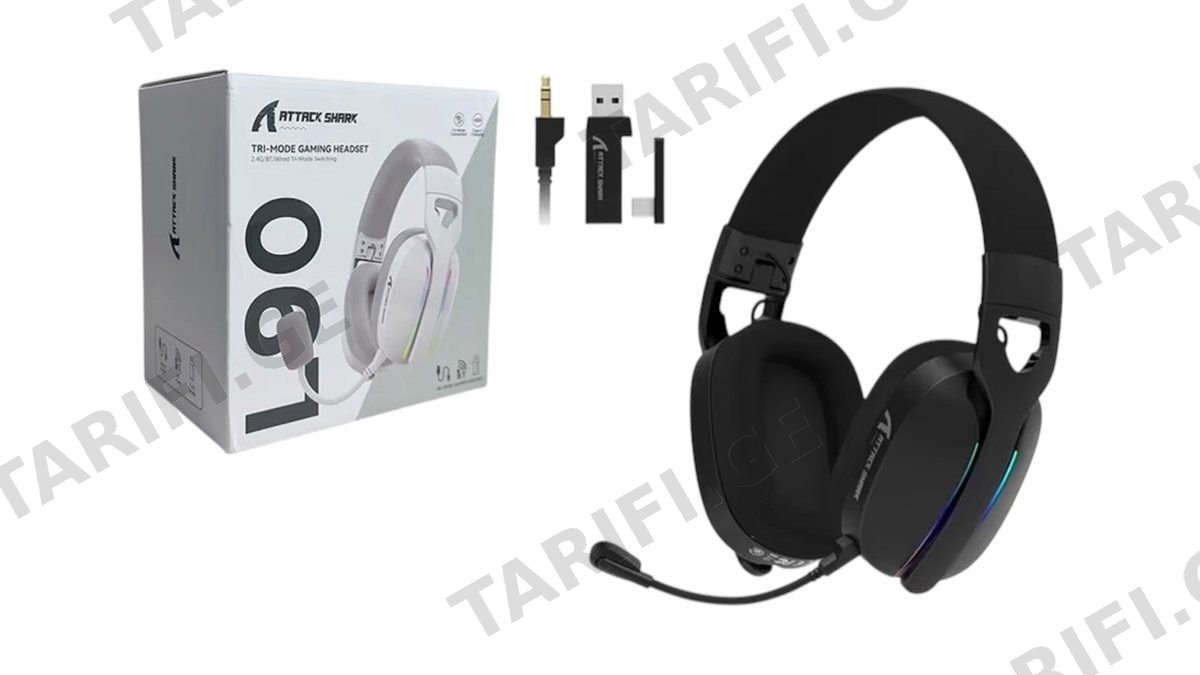 Attack Shark L90 Black TRI-Mode Gaming Headset