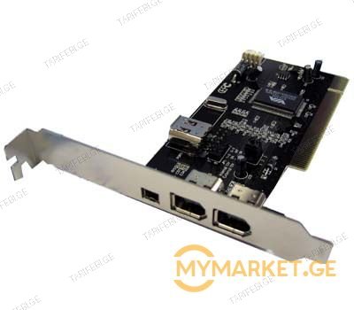 pci და pci-e to Firewire IEEE1394 Controller Card
