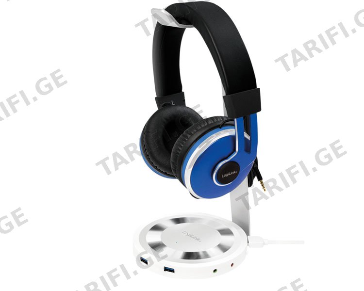 ყურსასმენის სადგამი Logilink UA0304 Aluminum Headset Stand Silver