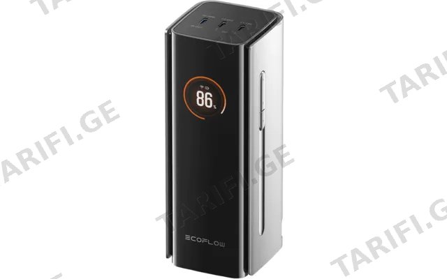 პორტატული დამტენი EcoFlow RAPID Pro Power Bank 20,000mAh, 230W, 100W Built-in Cable