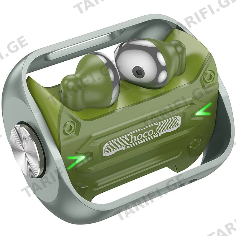უსადენო ყურსასმენი HOCO EW55 TRENDY TRUE TWS WIRELESS HEADSET ARMY GREEN