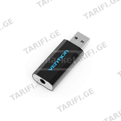 USB ხმის ბარათი - Sound Card Vention 4Pole
