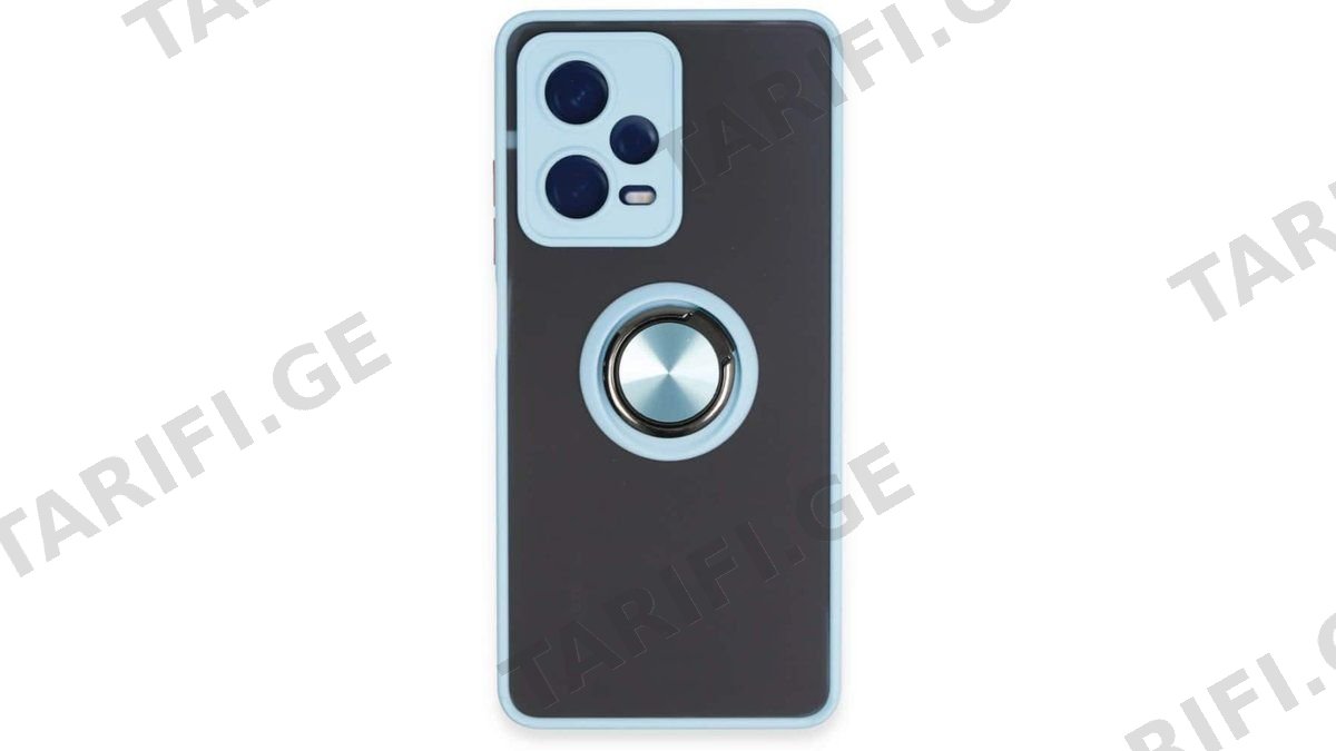 Xiaomi Redmi Note 12 Pro 5G Montreal Ring სილიკონის ქეისი ბეჭდით - ცისფერი