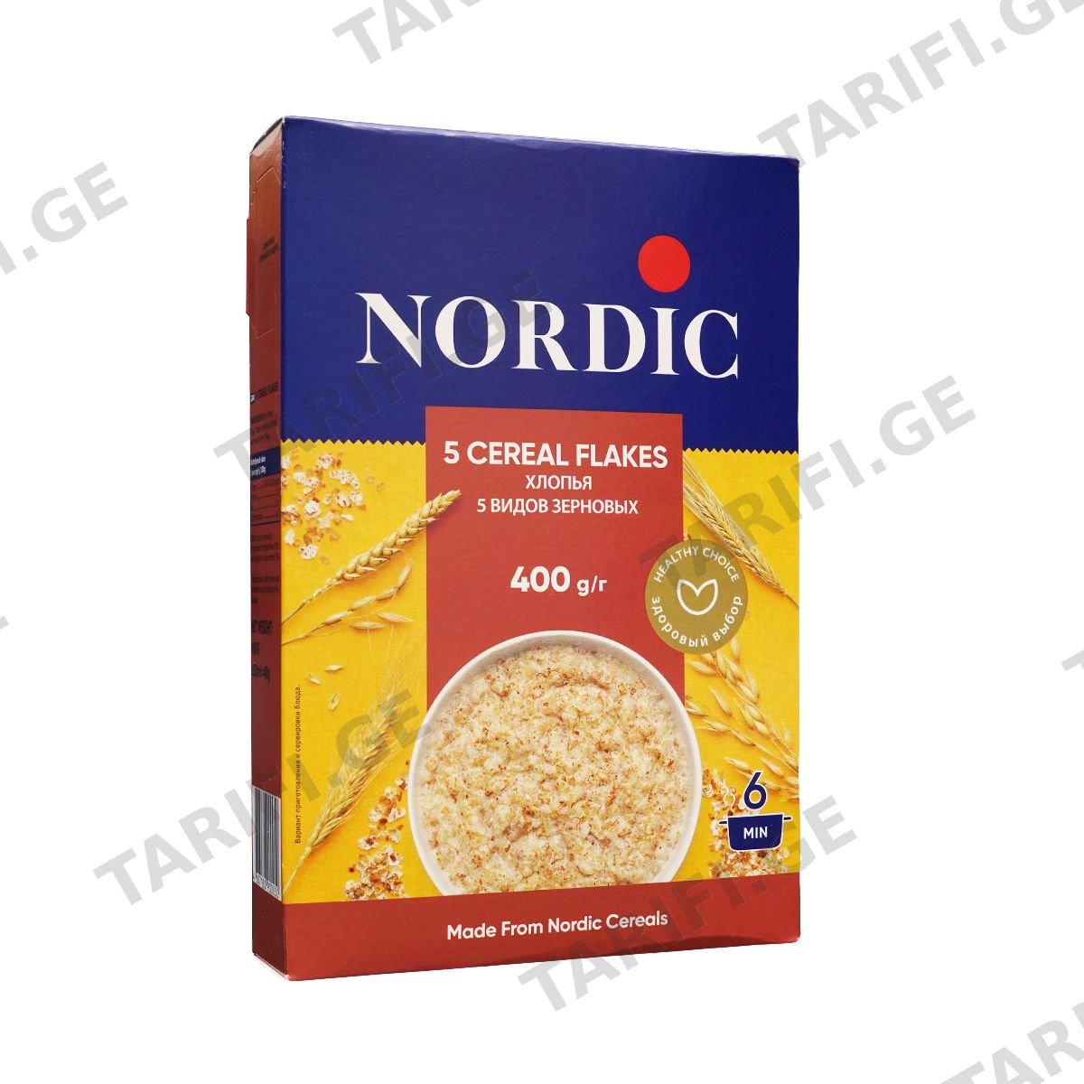 ფაფა 5 სახეობის მარცვლეული 400გ 0050 ნორდიკი - Nordic