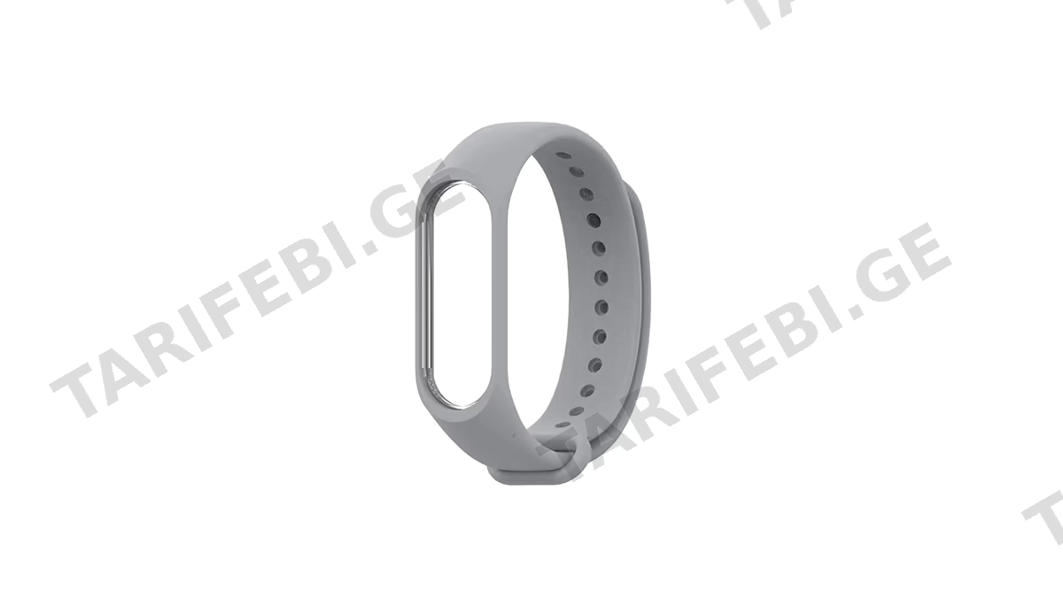 Xiaomi mi band 3/4 სამაჯური ნაცრისფერი (1074)