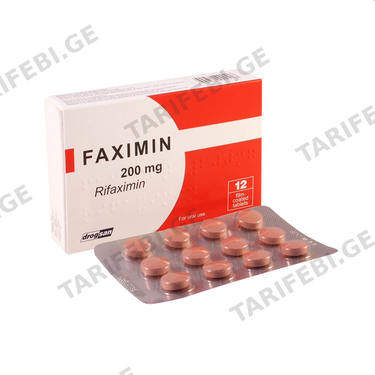 ფაქსიმინი - Faximin 200მგ 12 ტაბლეტი