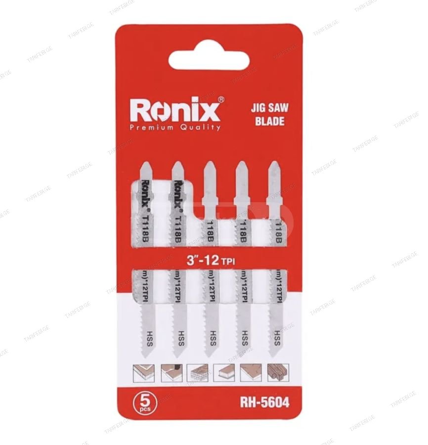 ბეწვა ხერხის პირები Ronix RH-5604, T118B, 5ც