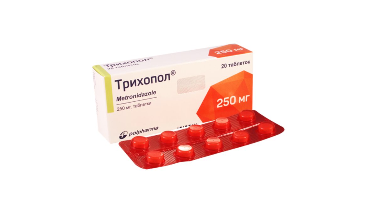 ტრიხოპოლი ტაბ.250მგ.N20