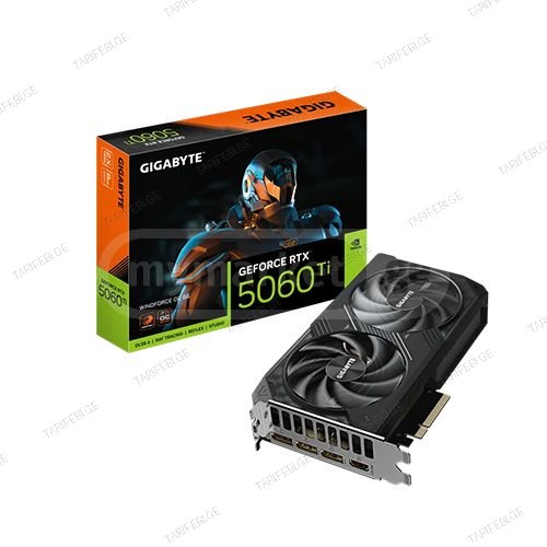 ვიდეობარათი - Gigabyte RTX 5060 Ti 8 GB WindForce Oc