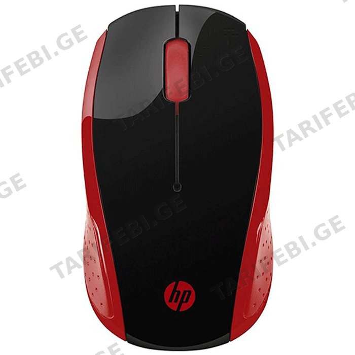 მაუსი HP WIRLESS MOUSE 200 2HU82AA RED