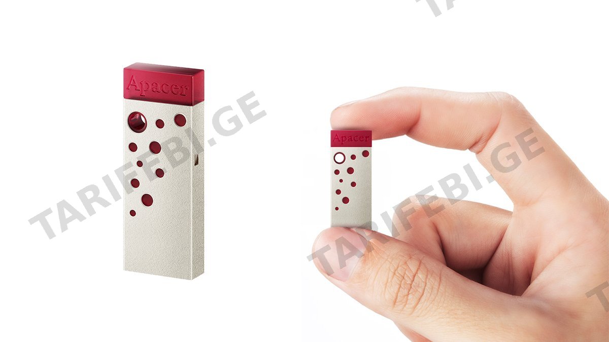 Apacer AH15J 128GB USB 3.2 Magenta Red ფლეშ მეხსიერება (0157)