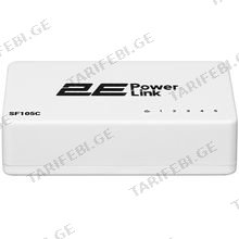 სვიჩი 2E SF105C POWERLINK SWITCH 5XFE, UNMANAGED WHITE