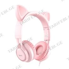 HOCO W36 Cat ear headphones with mic Pink