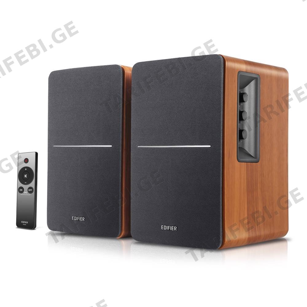 სტუდიური მონიტორი Edifier R1280Ts Active 2.0 Bookshelf Speaker Set, 42W RMS, Brown