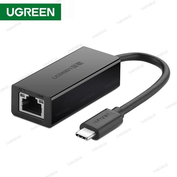 UGREEN 30287 USB 2.0 Type C 10 100Mbps Ethernet Adapter 110mm Black