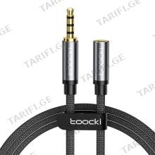 TOOCKI TYPX3-MD0G 3.5mm Male to 3.5mm Female აუდიო კაბელი