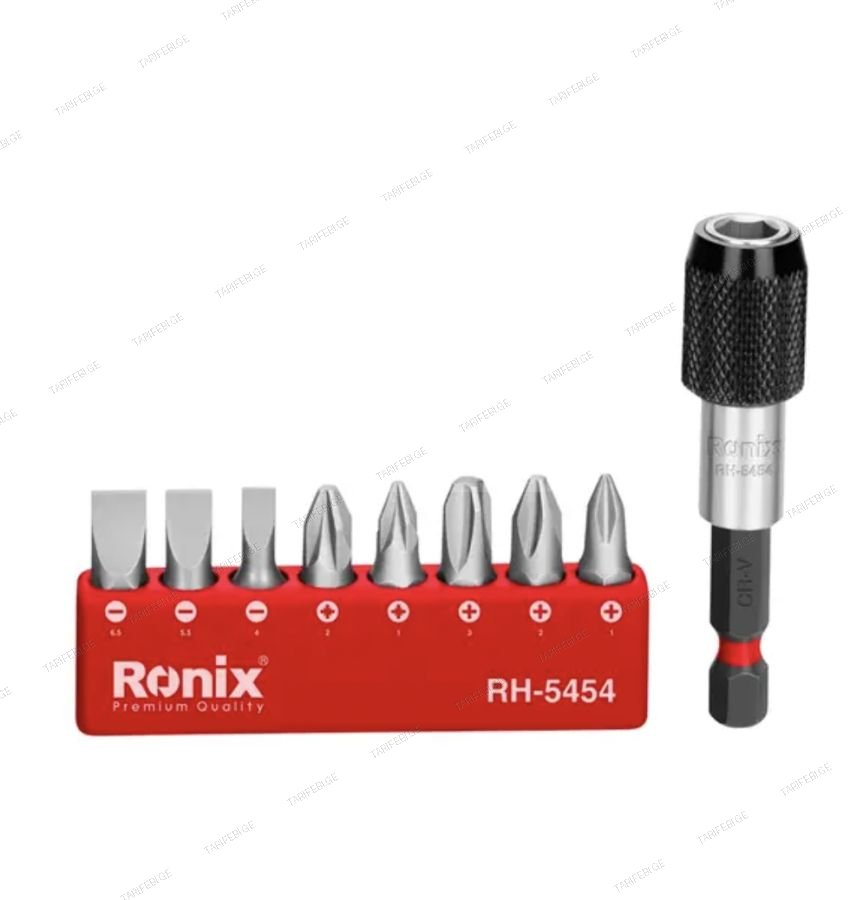 სახრახნისის ბიტების ნაკრები Ronix RH-5454, 9ც