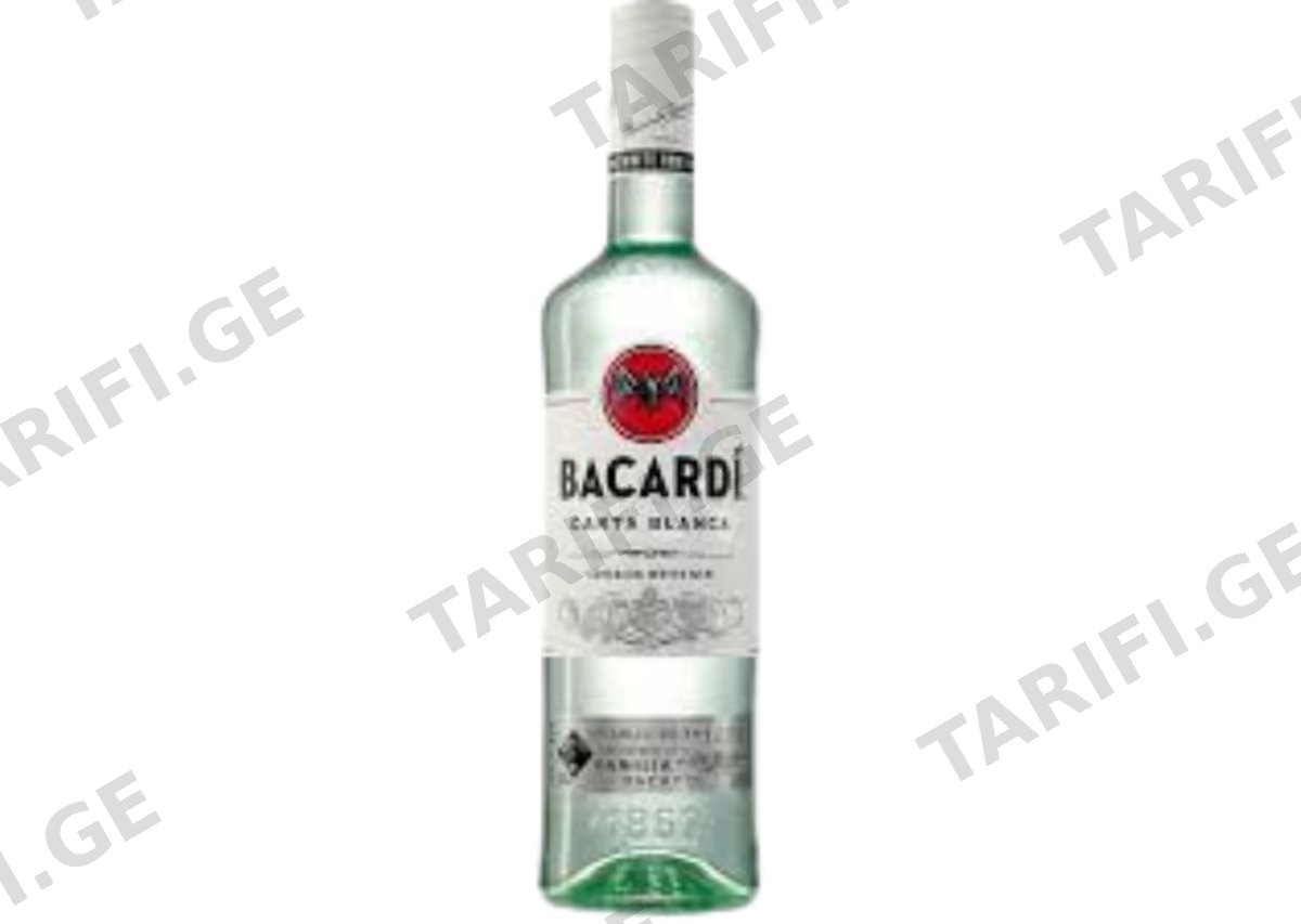 რომი Bacardi Carta Blanca - 1L