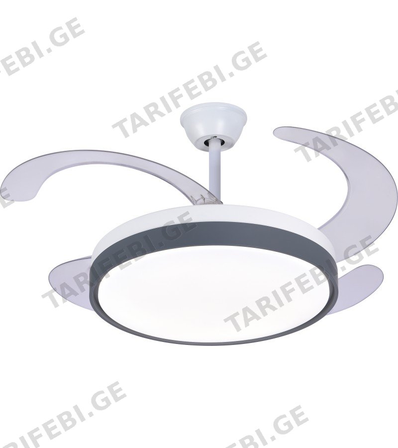 ჭაღი ვენტილატორით GZGS-FAN LAMP-WHITE-DG109 თეთრი 40W*2