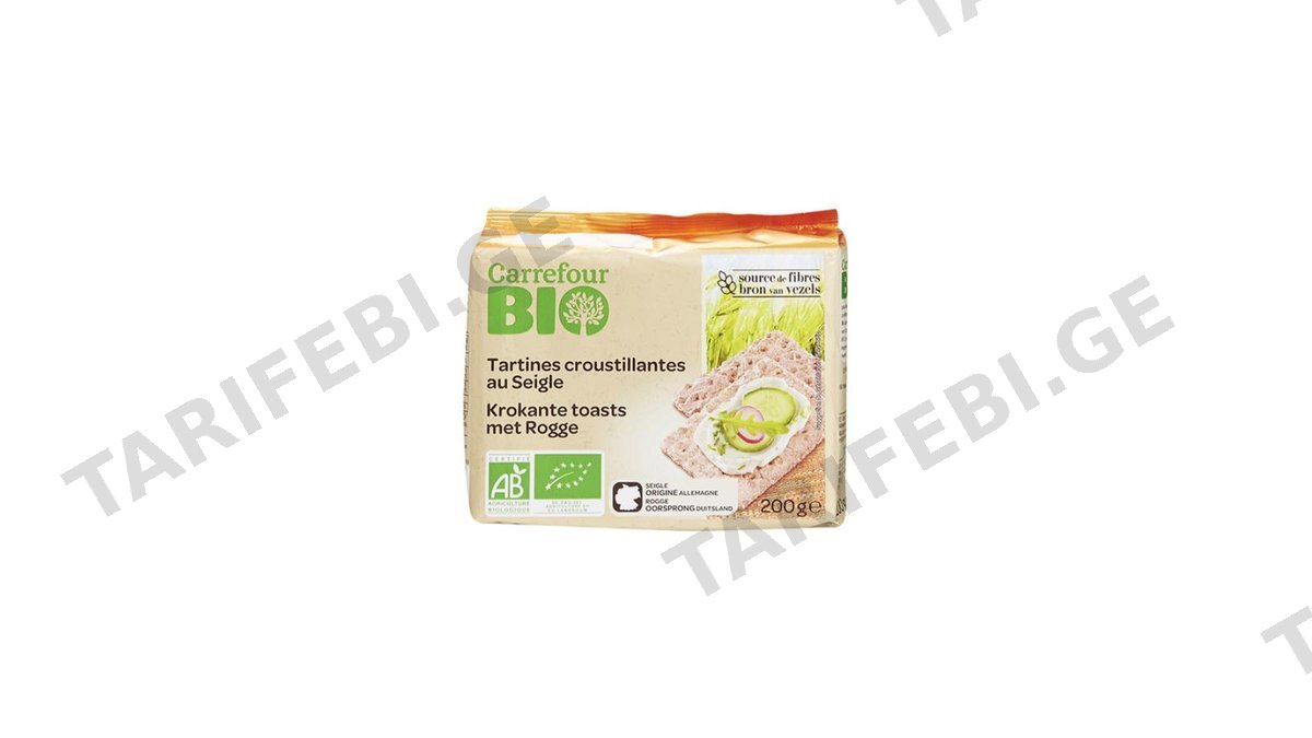 CRF BIO ორცხობილა ჭვავის ხრაშუნა-200გრ/3560071014179