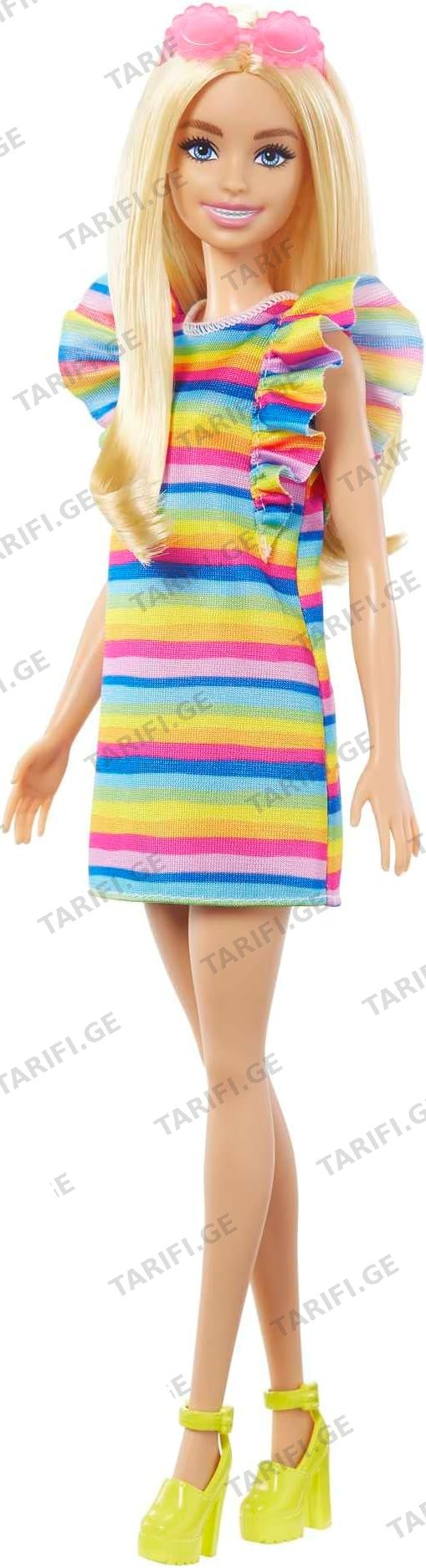 თოჯინა MATTEL HPF73 BARBIE FASHIONISTAS DOLL - TIERED DRESS
