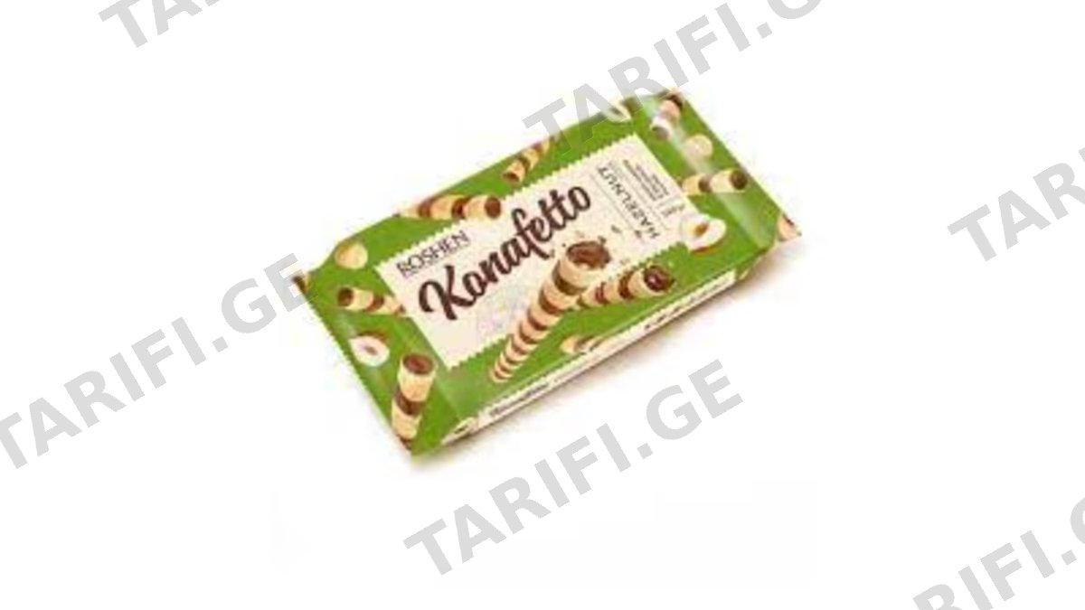 Roshen- ვაფლის ჩხირები თხილის კრემით 140გრ