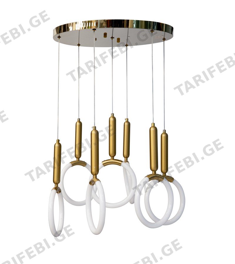 ჭაღი LED GZFM-6036-7 / GOLD 18W (4000K)