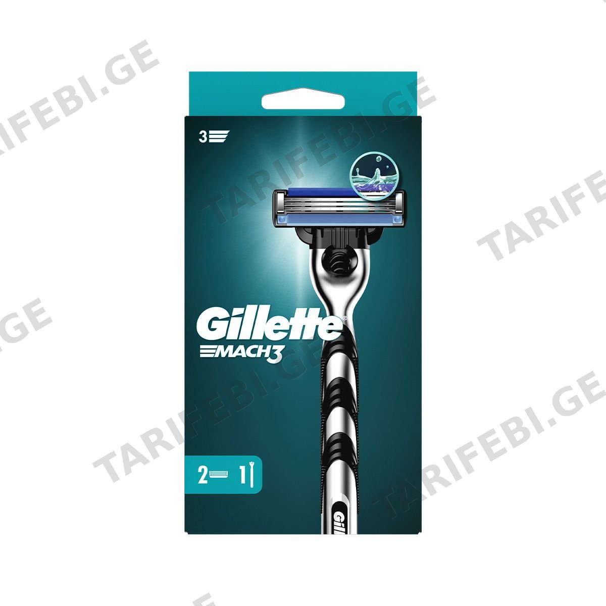 საპარსი დანადგარი მაჩ-3 2 პირით 0676 ჯილეტი - Gillette