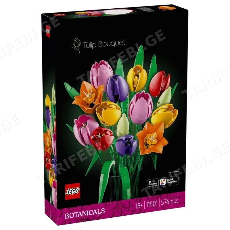 ასაწყობი კონსტრუქცია LEGO 11501 BOTANICAL COLLECTION ტიტების თაიგული 576 ნაწილი