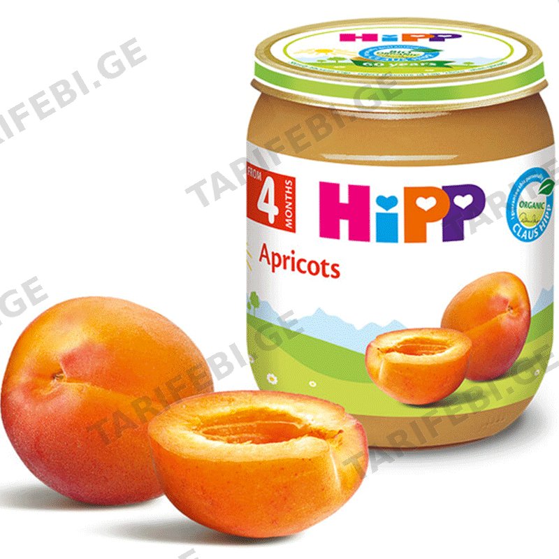 HIPP-ის ხილფაფა გარგარი (4 თვიდან, 125 გრ)