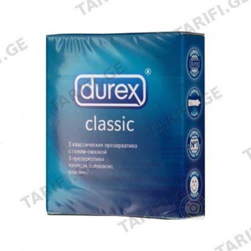 დურექსი - პრეზერვატივი 'Classic' #3 4250/0724 Durex - condom 'Classic' 4250/0724 #3