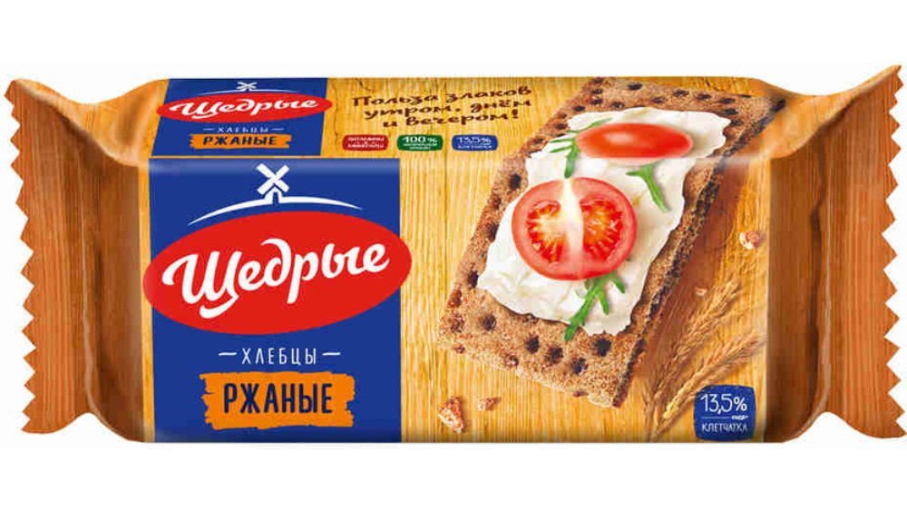 შედრიე ჭვავის ხრაშუნა პური 100გრ