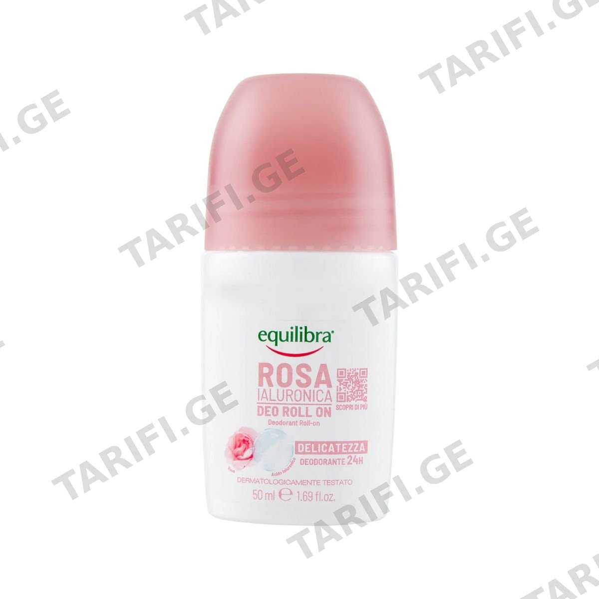 დეოდორანტი ბურთულიანი Hyaluron Rose 50 მლ 7898 ექვილიბრა - Equilibra