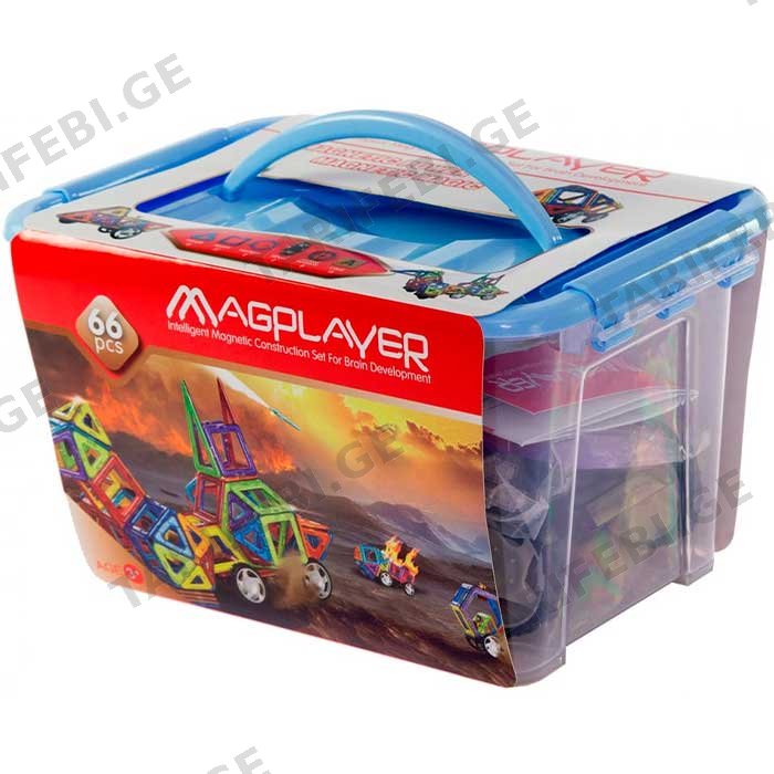 მაგნიტური კონსტრუქტორი MAGPLAYER MPT-66
